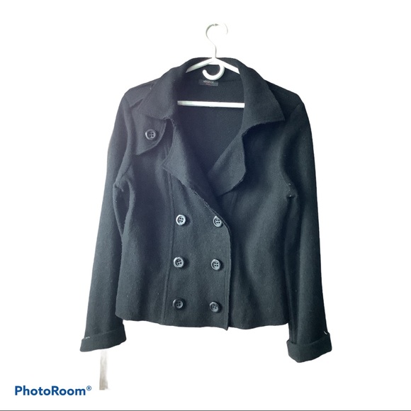 100% wool black jacket never worn - Picture 1 of 6